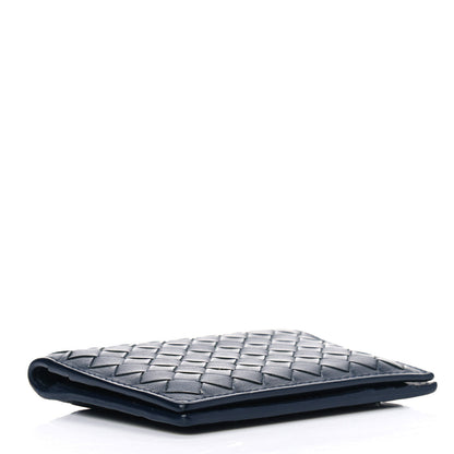 Bottega Veneta Nappa Intrecciato Bi-Fold Card Holder Dark Blue 3 of 4