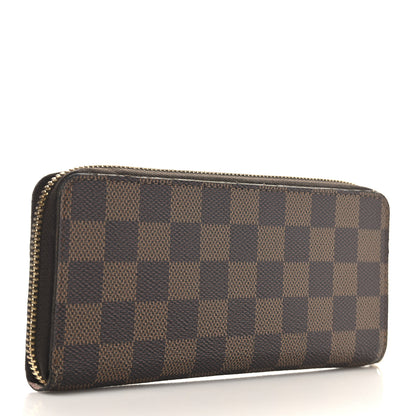 Louis Vuitton Damier Ebene Clemence Wallet Rose Ballerine 3 of 7