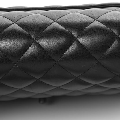 Chanel Lambskin Quilted Jumbo Double Flap So Black 23 of 26