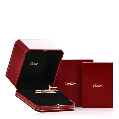 Cartier 18K Pink Gold Diamond Double Wrap Juste Un Clou Bracelet 19 2 of 4