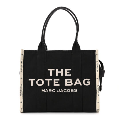Marc Jacobs Jacquard Large The Traveler Tote Bag Black 1 of 12
