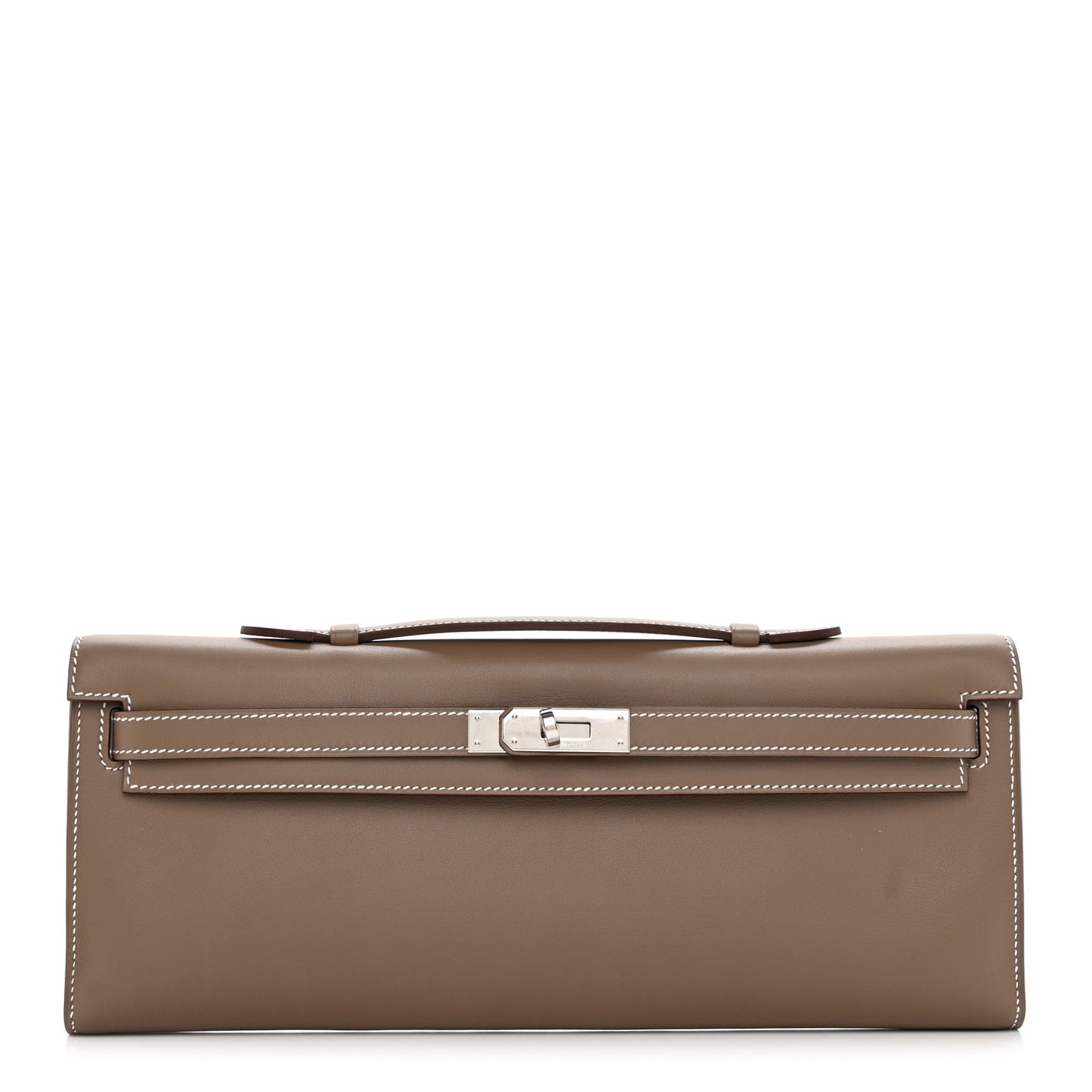 Swift Kelly Cut Clutch Pochette Etoupe
