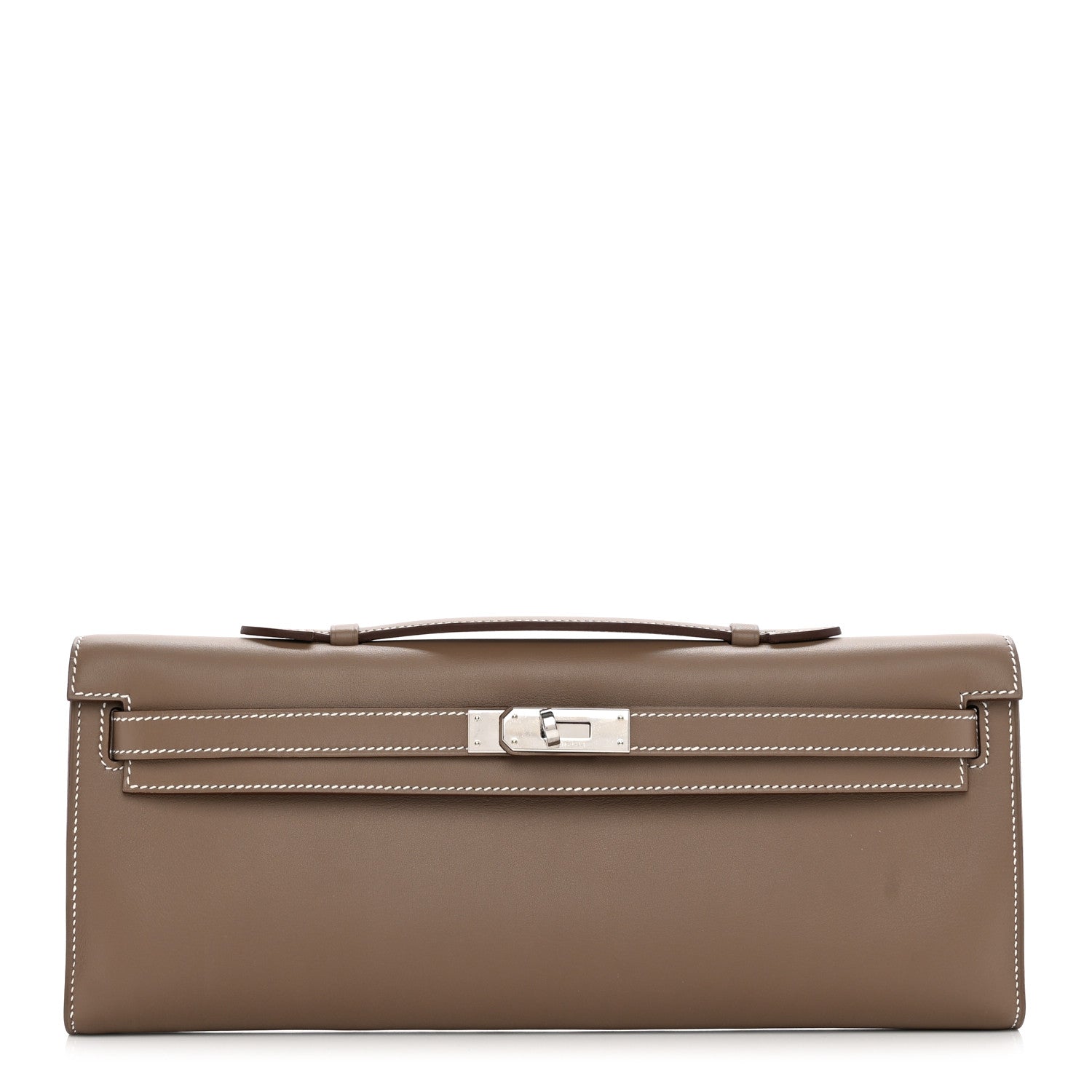 Hermes Swift Kelly Cut Clutch Pochette Etoupe 1 of 6