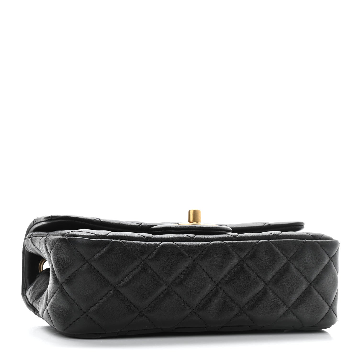 Chanel Lambskin Quilted Mini Rectangular Pearl Crush Flap Black 3 of 10