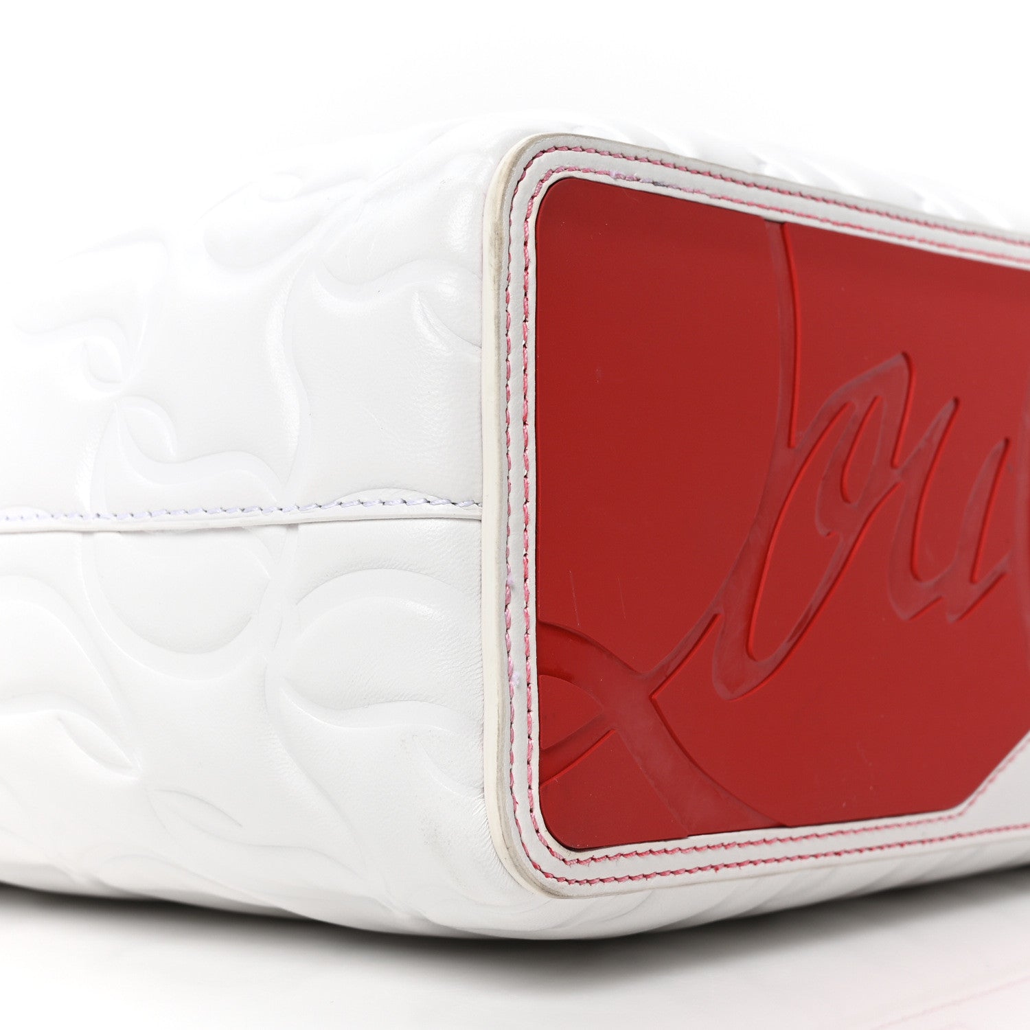 Christian Louboutin Nappa Embossed Small East West Cabata Tote White 9 of 10