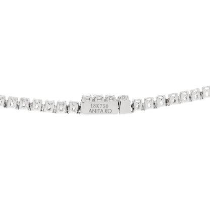 Anita Ko 18K White Gold Diamond Hepburn Choker Necklace 4 of 5