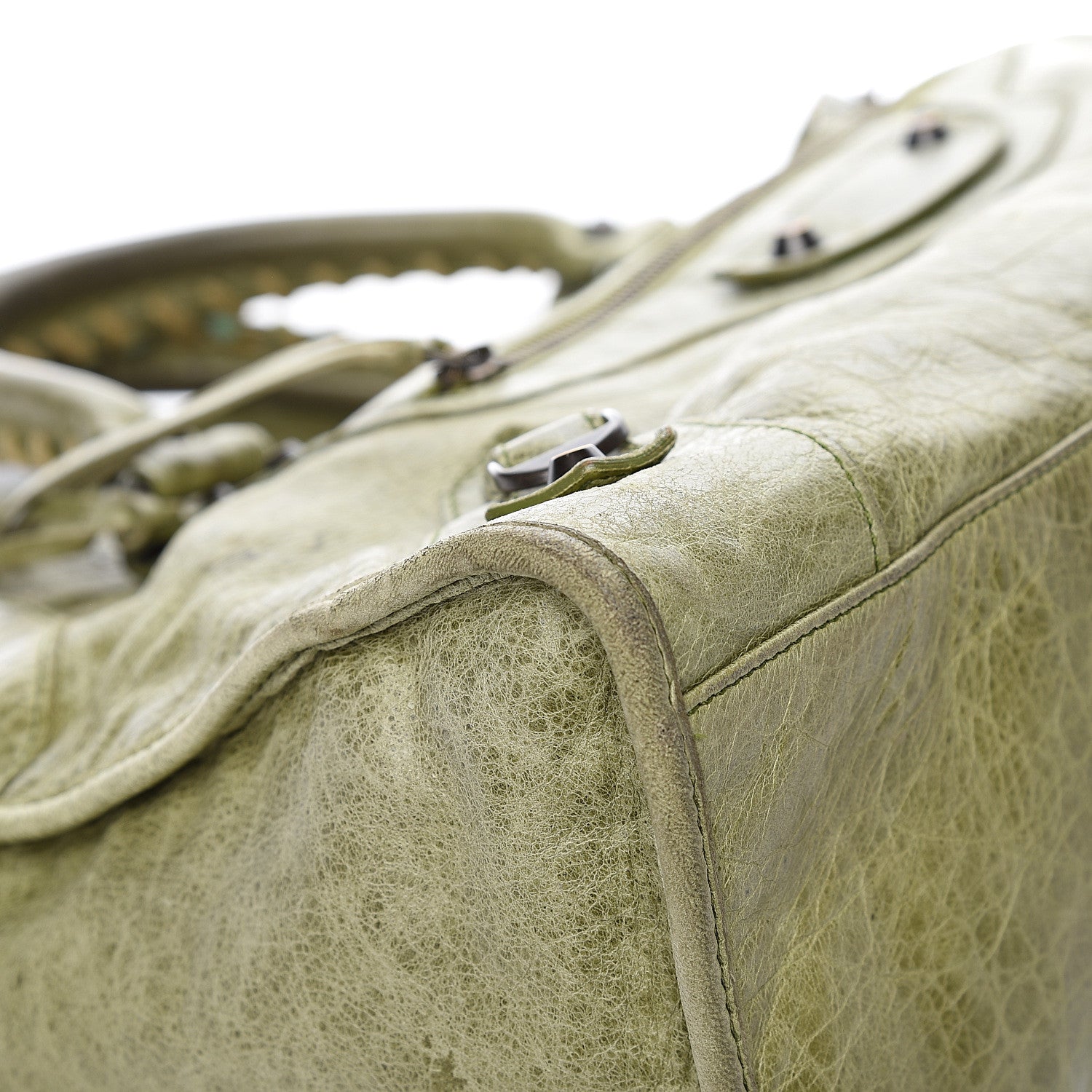 Balenciaga Agneau Classic Hardware Part Time Light Olive 12 of 18