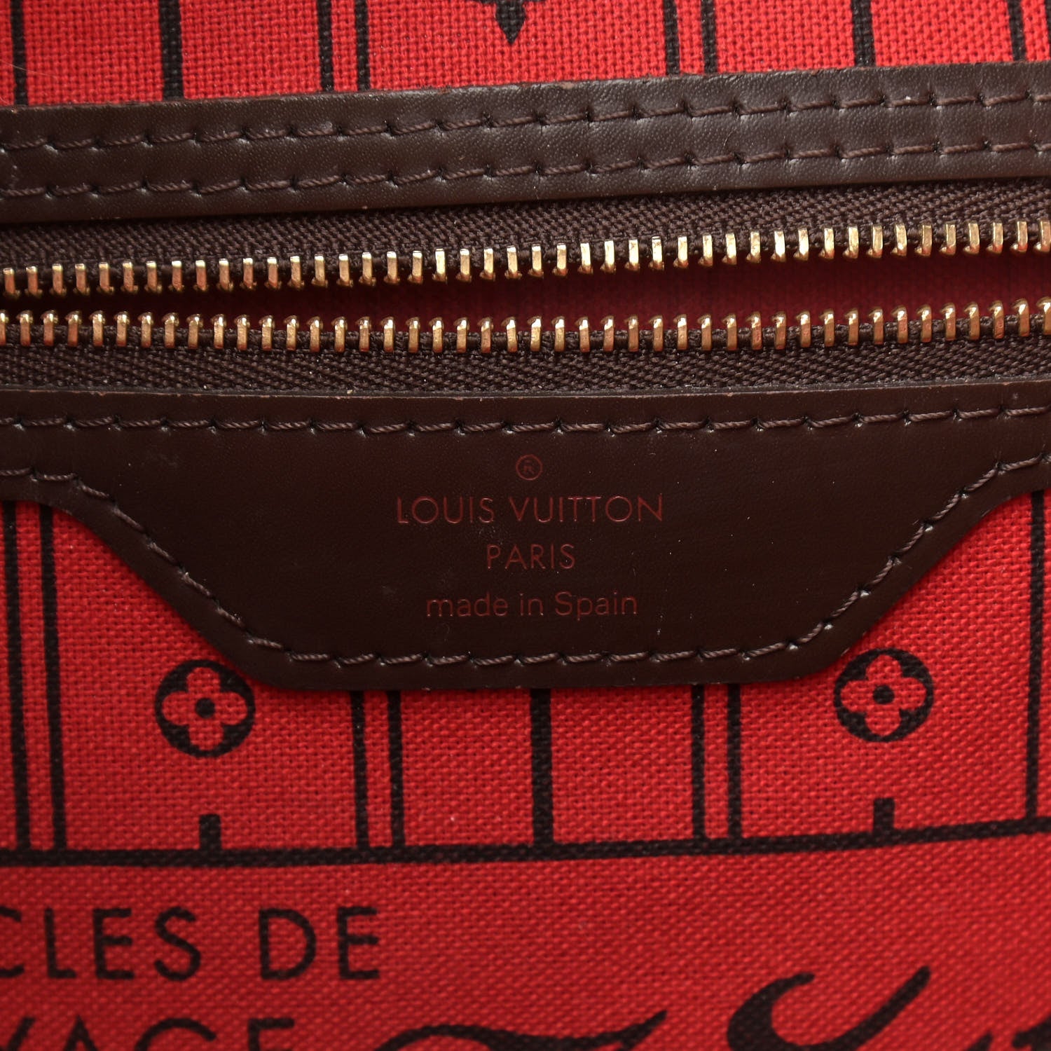 Louis Vuitton Damier Ebene Neverfull MM 6 of 14