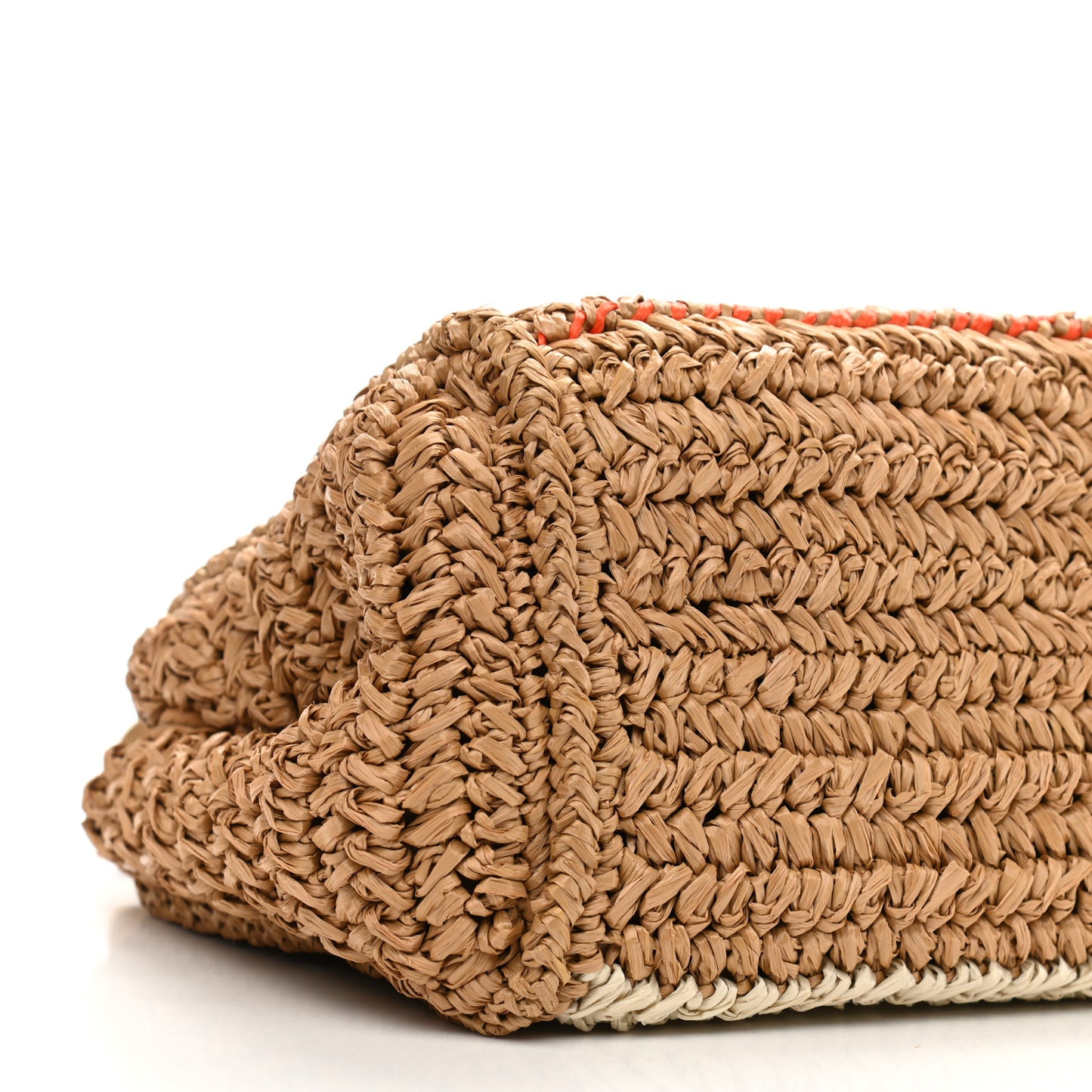 Raffia Woven Tote Naturale Caramel