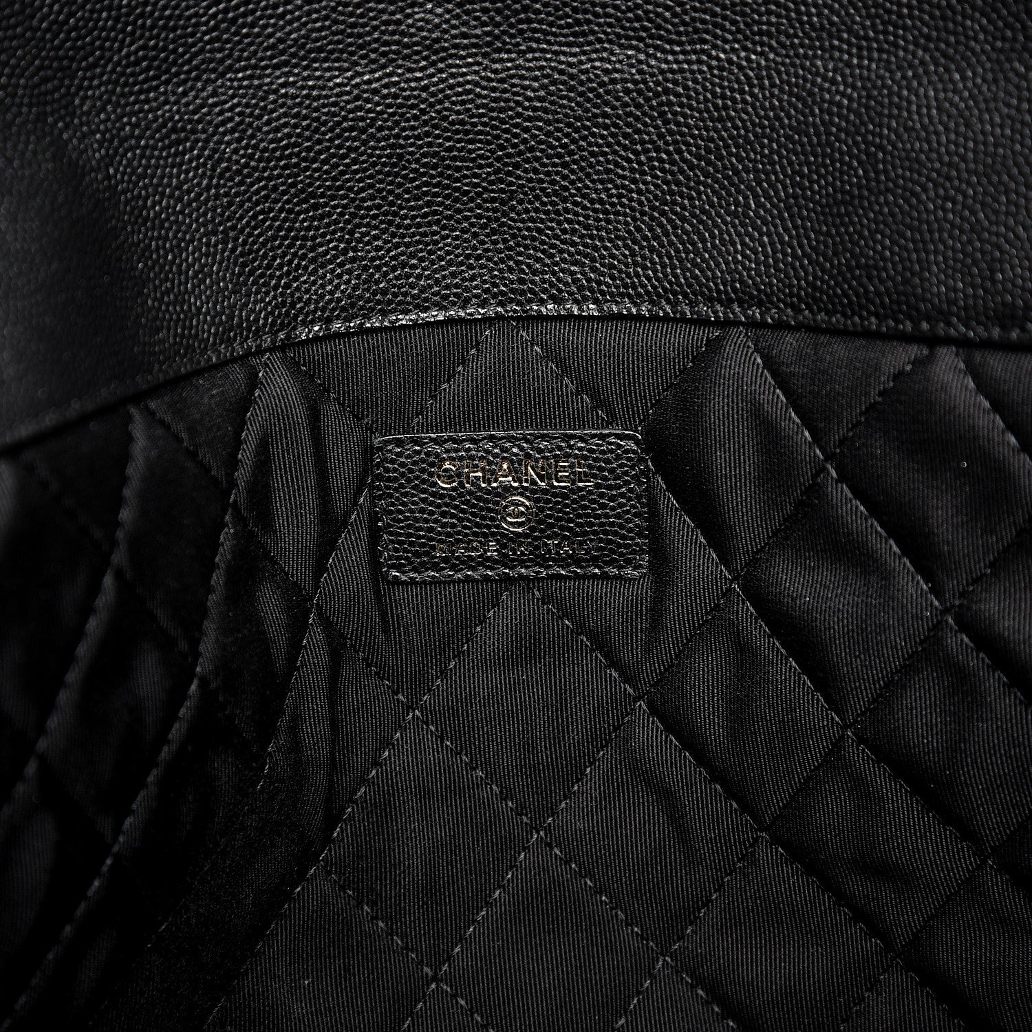 Chanel Caviar Quilted Large Golden Class Pouch Black 6 of 8