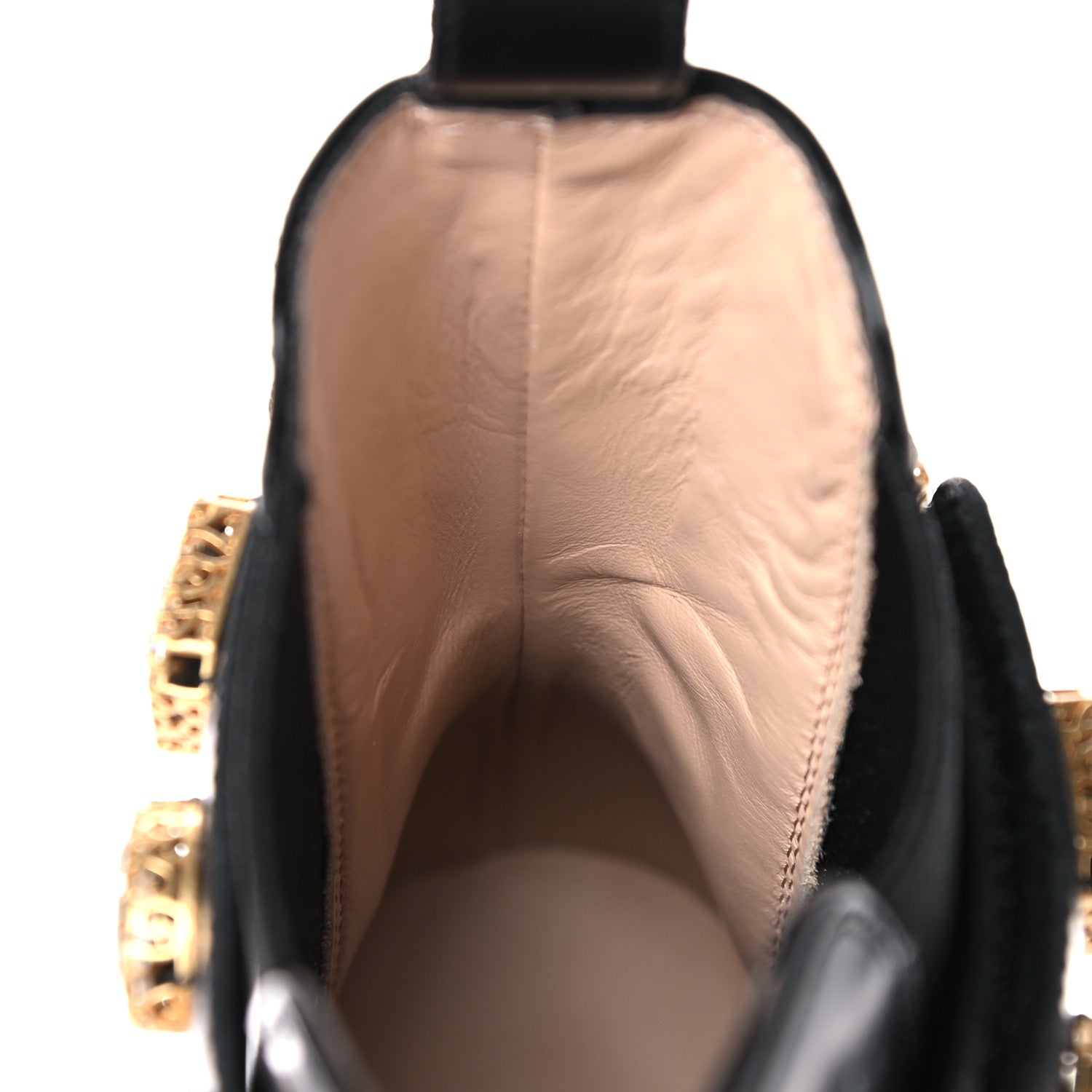 Gucci Calfskin Crystal GG Trip Chelsea Ankle Boots 39 Black 10 of 13