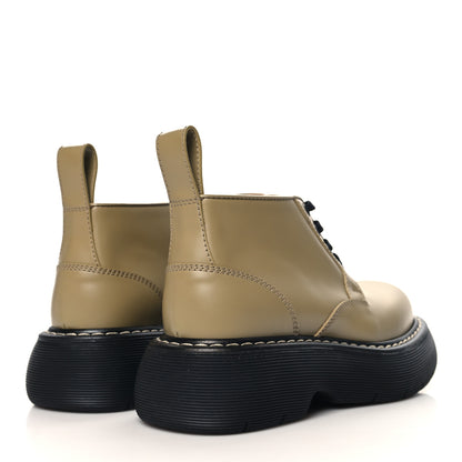 Bottega Veneta Calfskin Bounce Lace Up Ankle Boots All 37 Spice Black 5 of 9