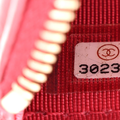 Chanel Aged Calfskin Quilted 2.55 Reissue Chain Wallet Red 7 of 10