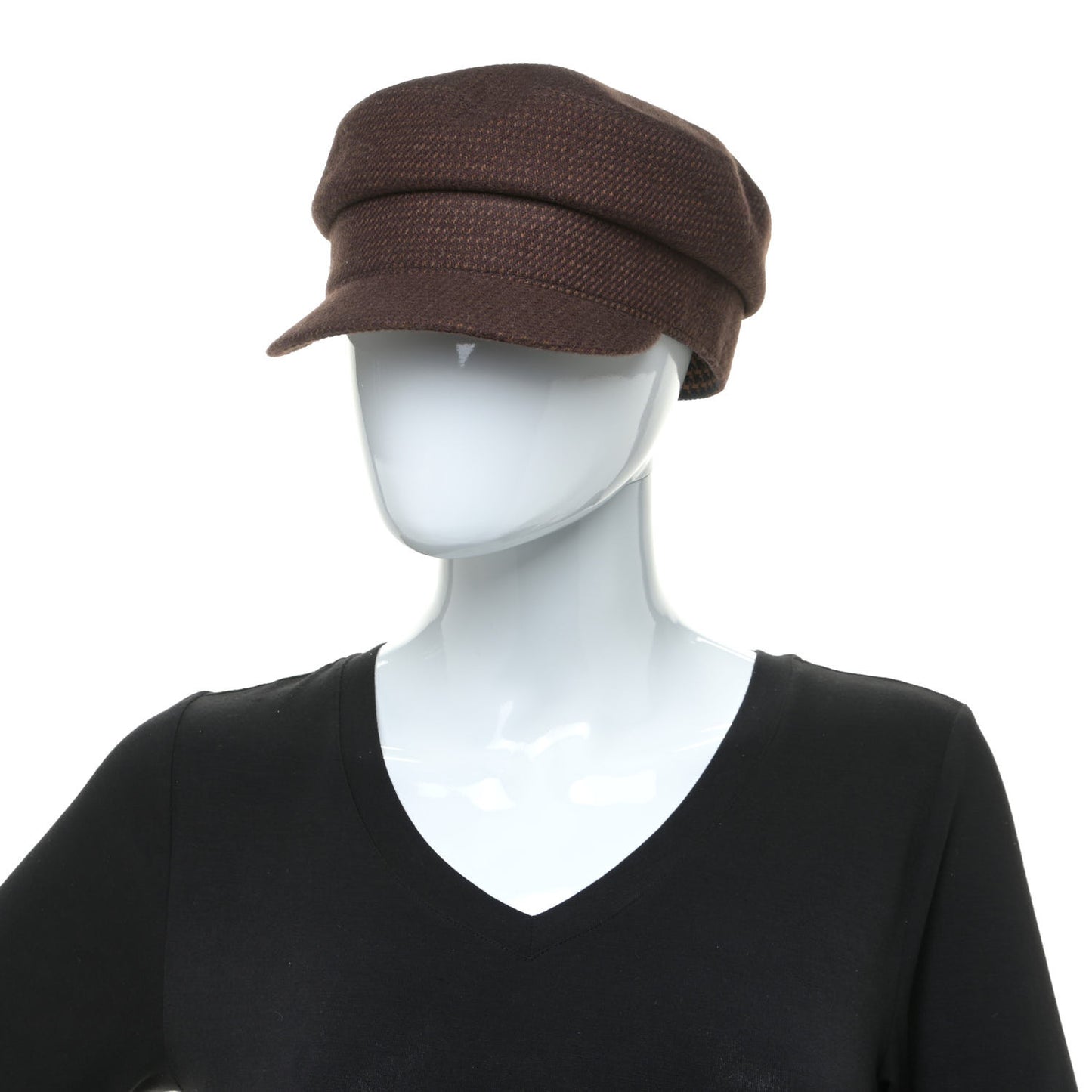 Wool Cashmere Dinard Cap 57 Brun Terre