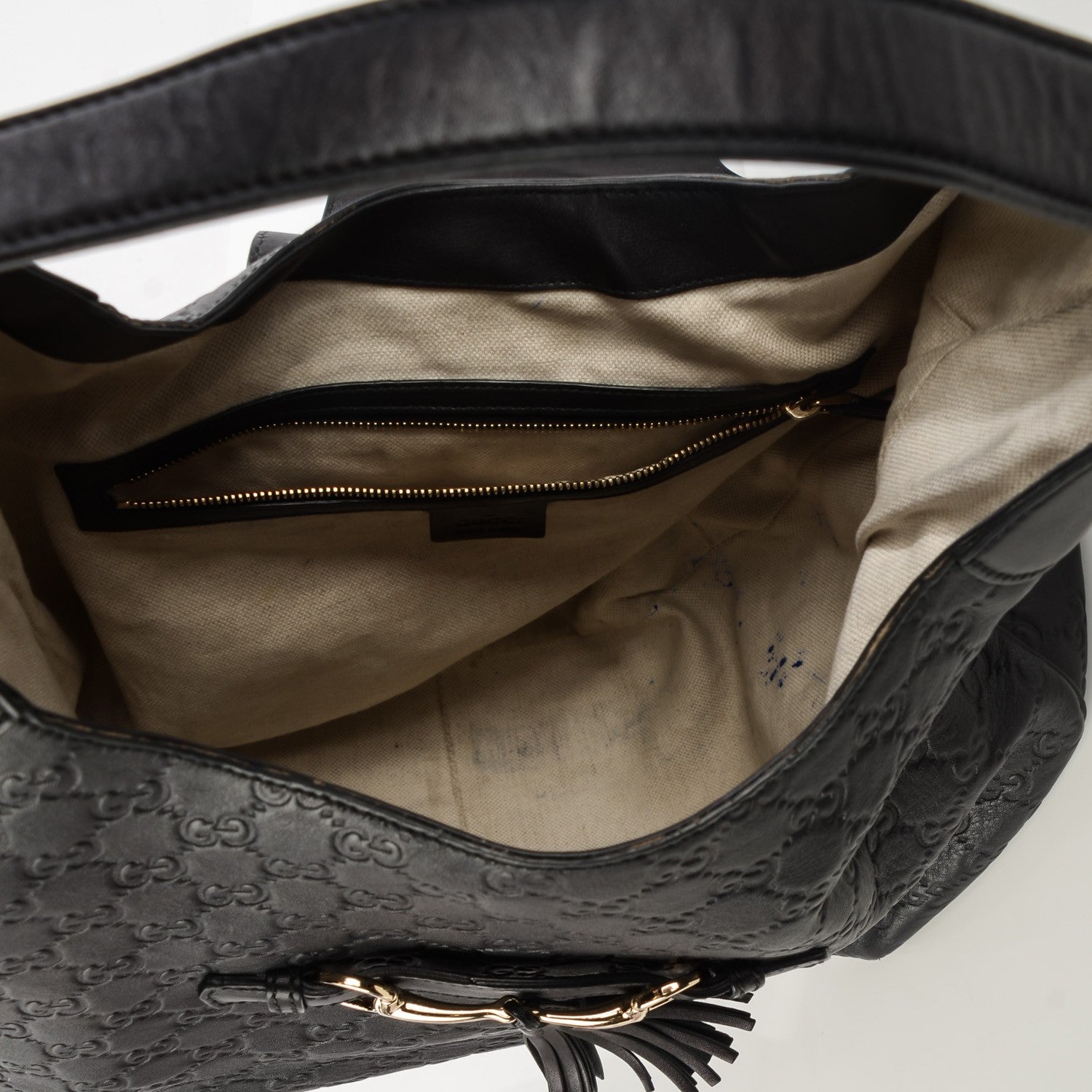 Gucci Guccissima Medium Emily Hobo Black 5 of 8