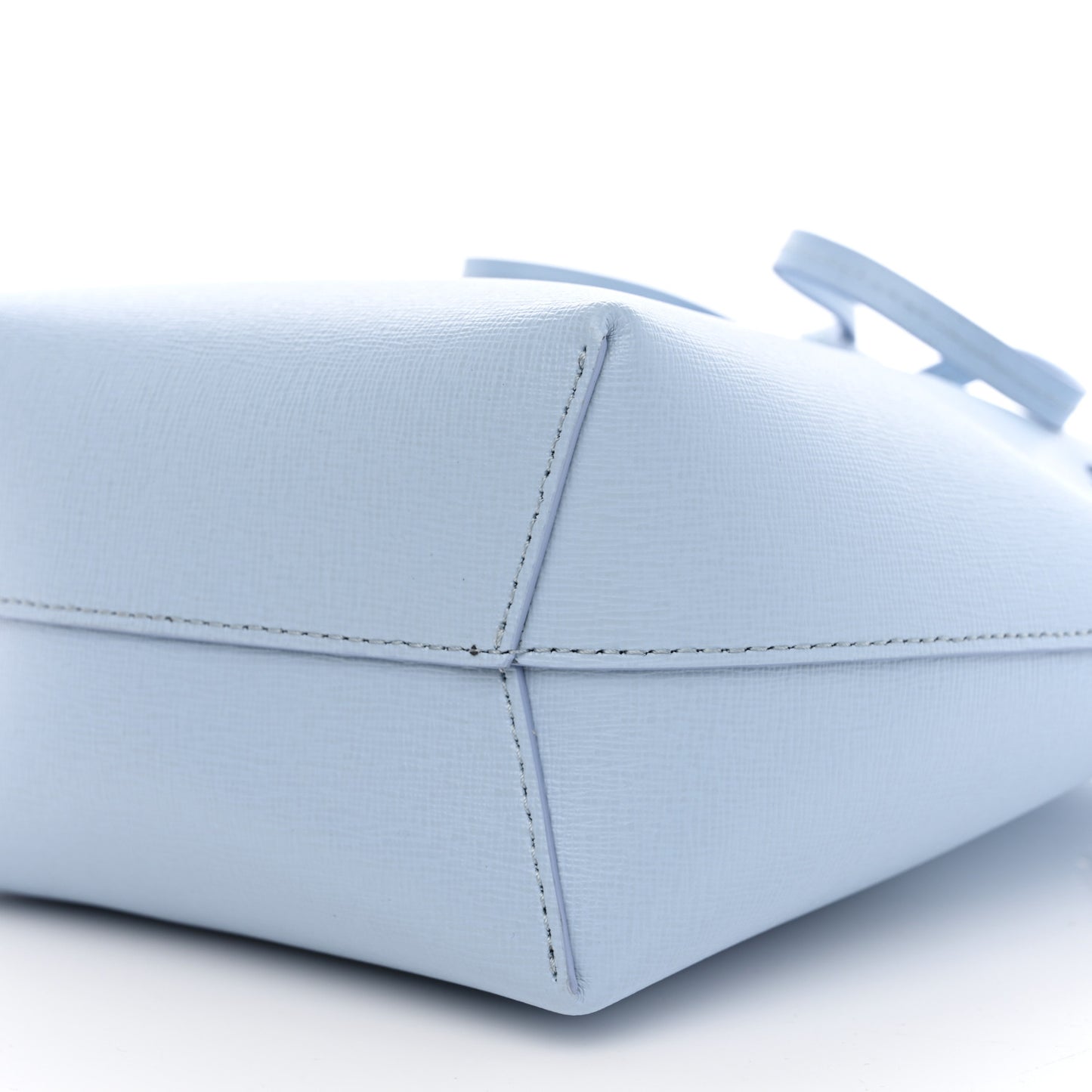 Saffiano Mini Bucket Bag Light Blue
