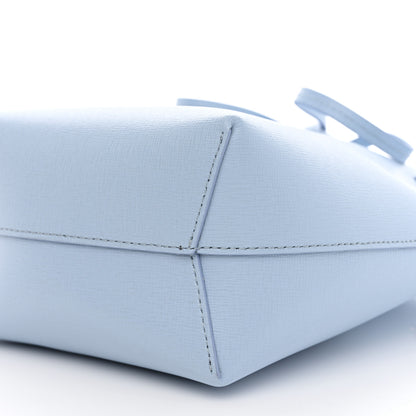 Mansur Gavriel Saffiano Mini Bucket Bag Light Blue 10 of 10