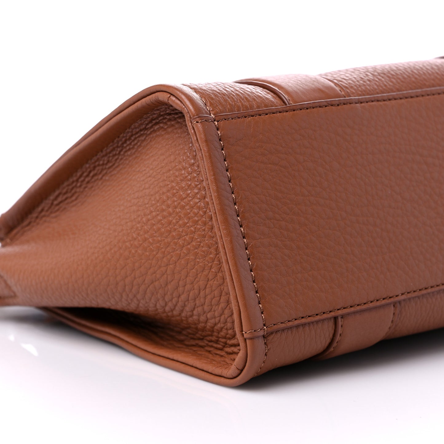 Grained Calfskin Small The Tote Bag Argan Oil