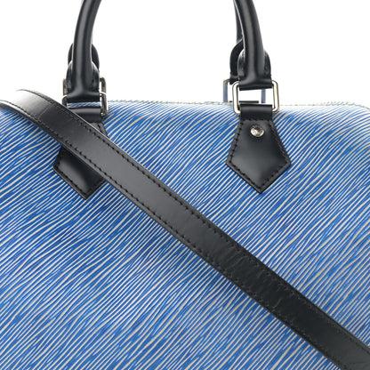 Louis Vuitton Epi Speedy Bandouliere 25 Denim Light 8 of 10
