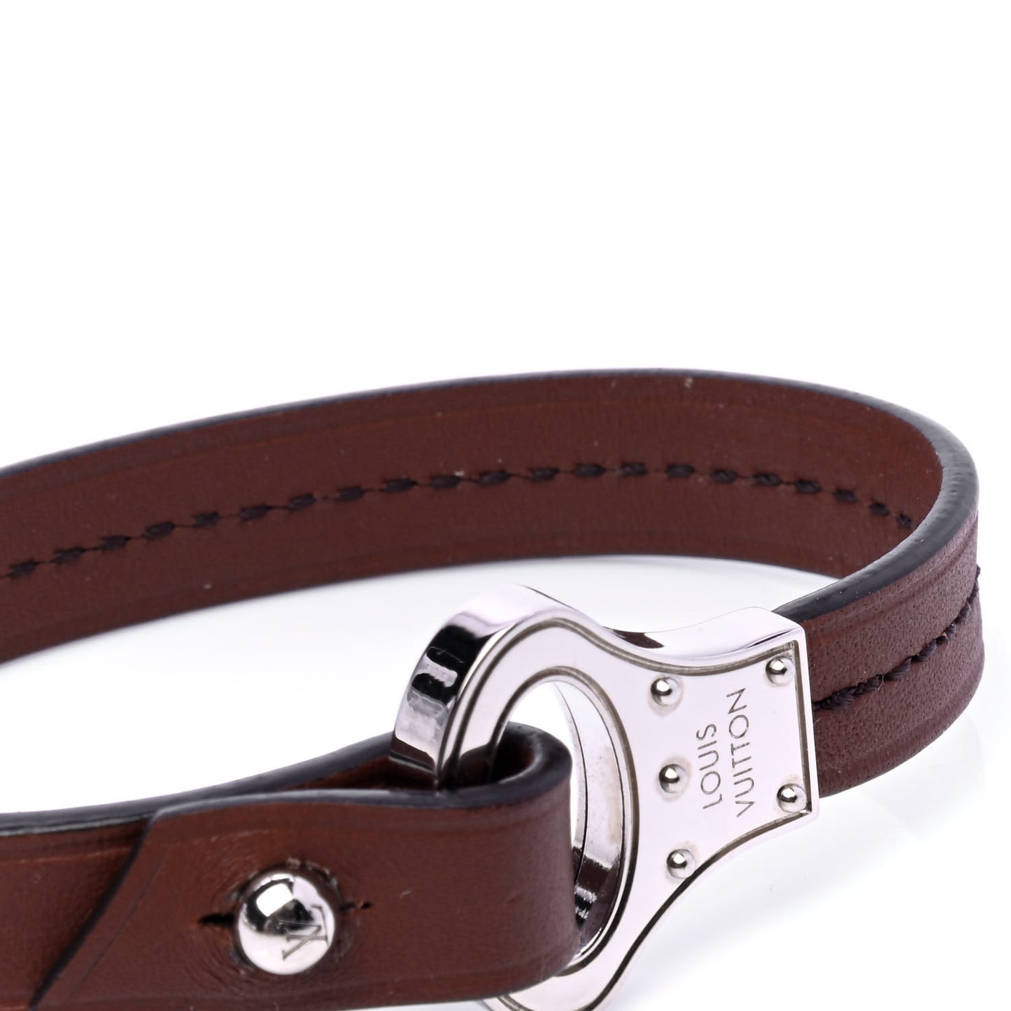 Calfskin Mens Archive Bracelet 19 Brown