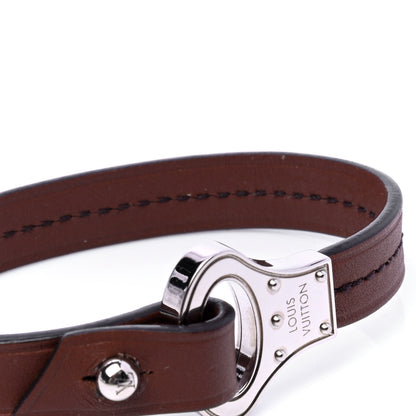 Louis Vuitton Calfskin Mens Archive Bracelet 19 Brown 4 of 5