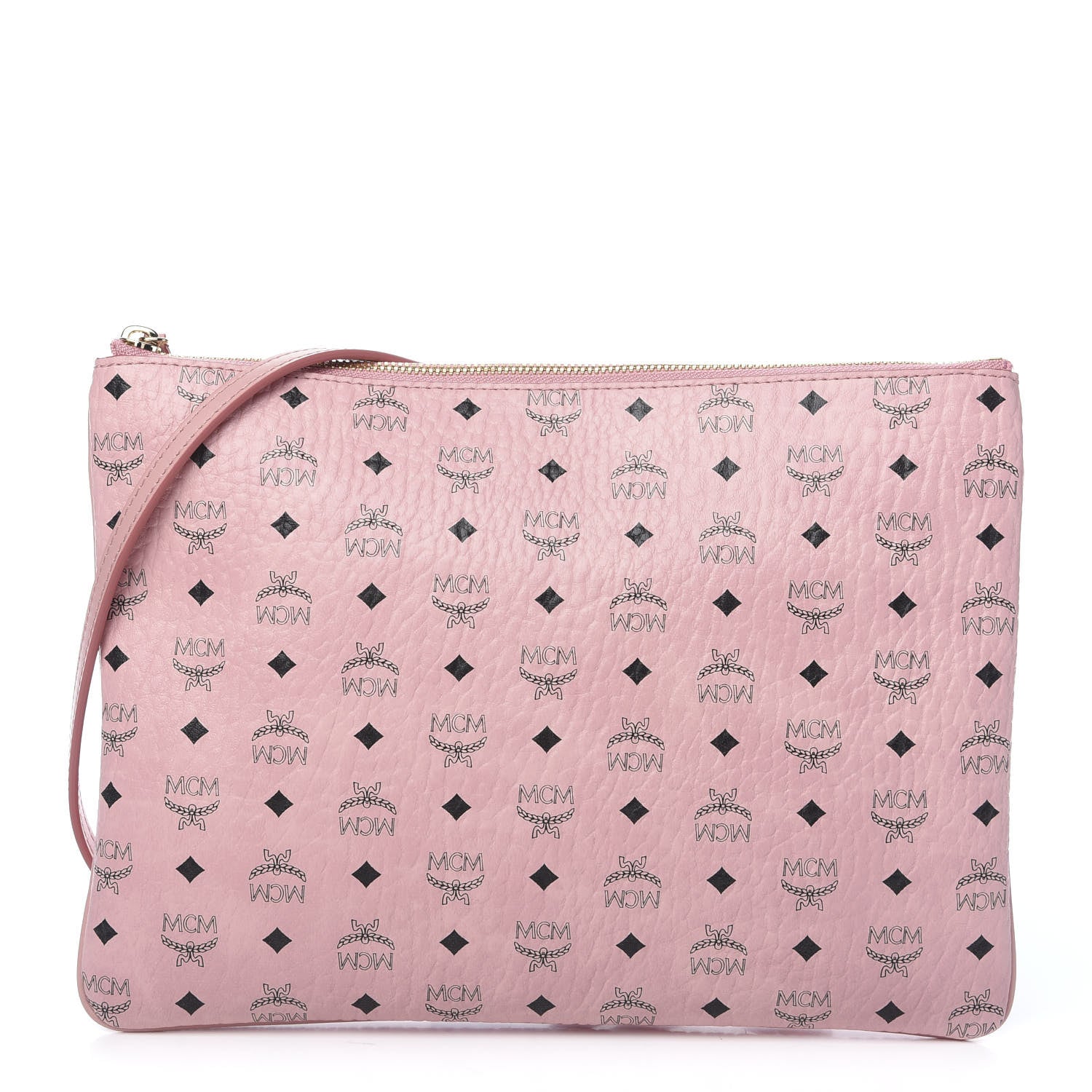 MCM Visetos Medium Crossbody Pouch Soft Pink 1 of 8