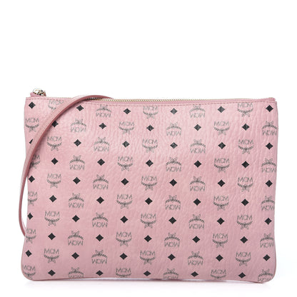 MCM Visetos Medium Crossbody Pouch Soft Pink 1 of 8