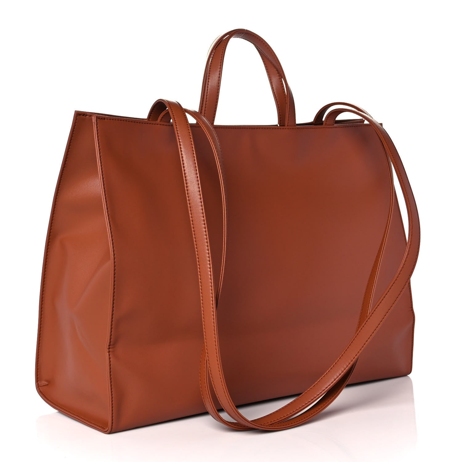 Telfar Vegan Leather Large Shopping Bag Tan 3 of 9