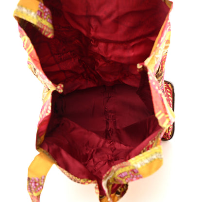 Hermes Buffle Gala Silky Pop La Danse du Cheval Marwari Shopper Tote Marron 9 of 17