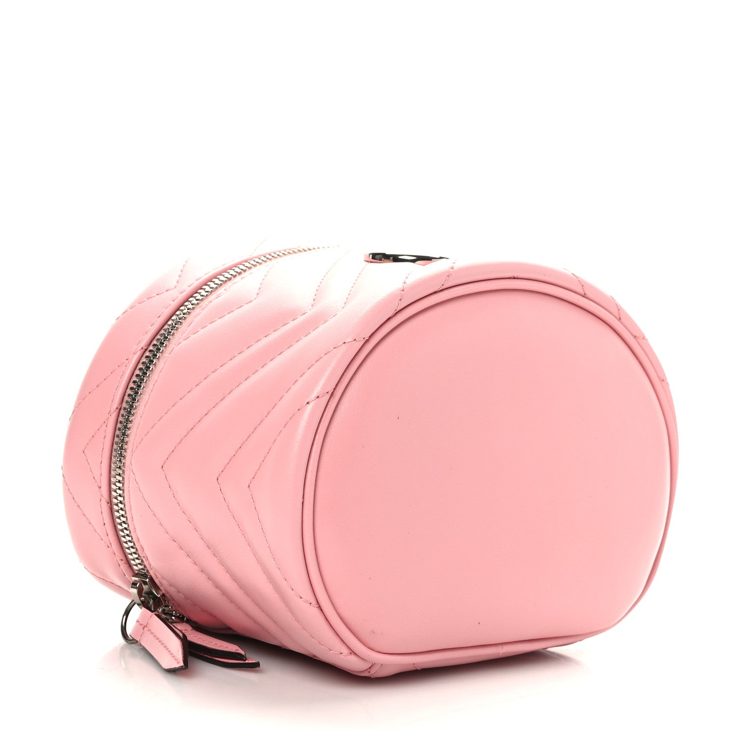Gucci Calfskin Matelasse GG Marmont Vanity Cosmetic Case Wild Rose 3 of 9