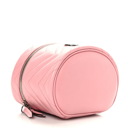 Gucci Calfskin Matelasse GG Marmont Vanity Cosmetic Case Wild Rose 3 of 9