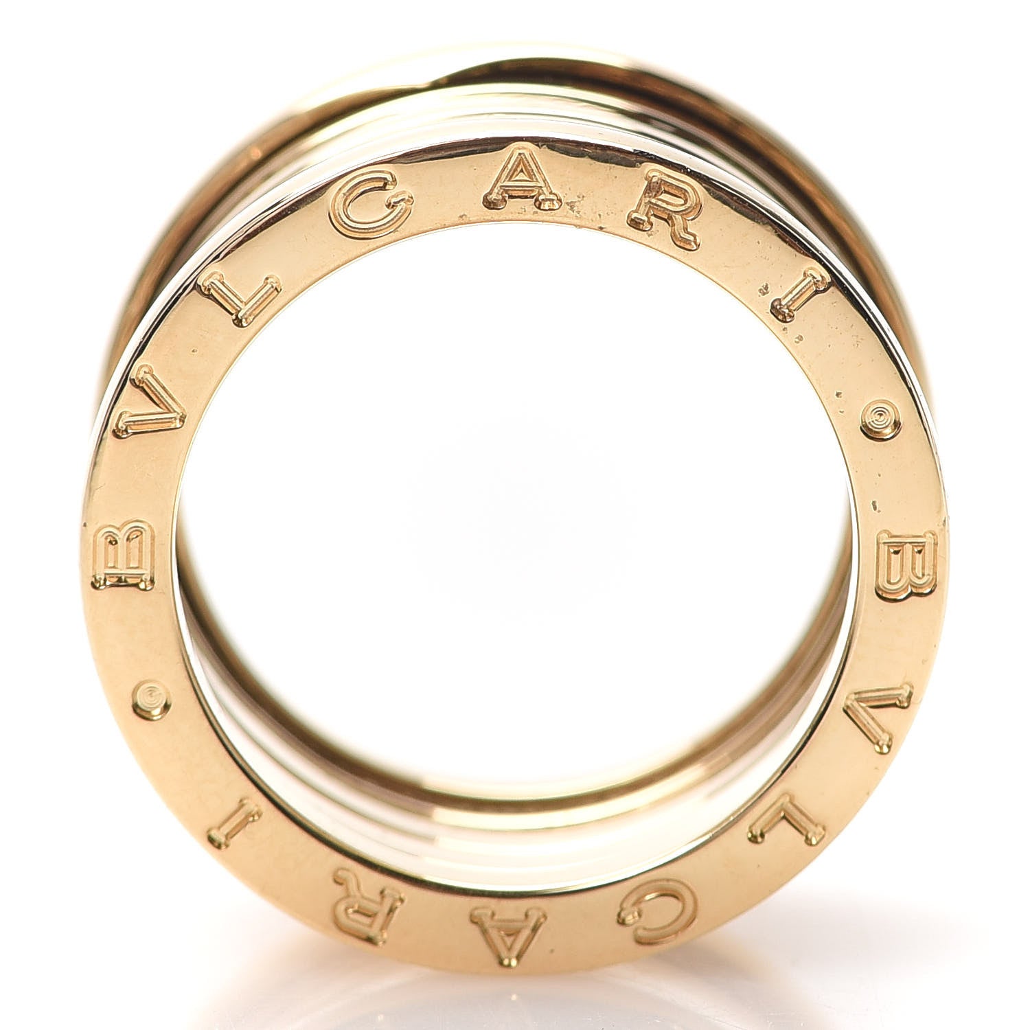 Bulgari 18K Yellow Gold B.Zero1 Four-Band Ring 55 7.25 4 of 6
