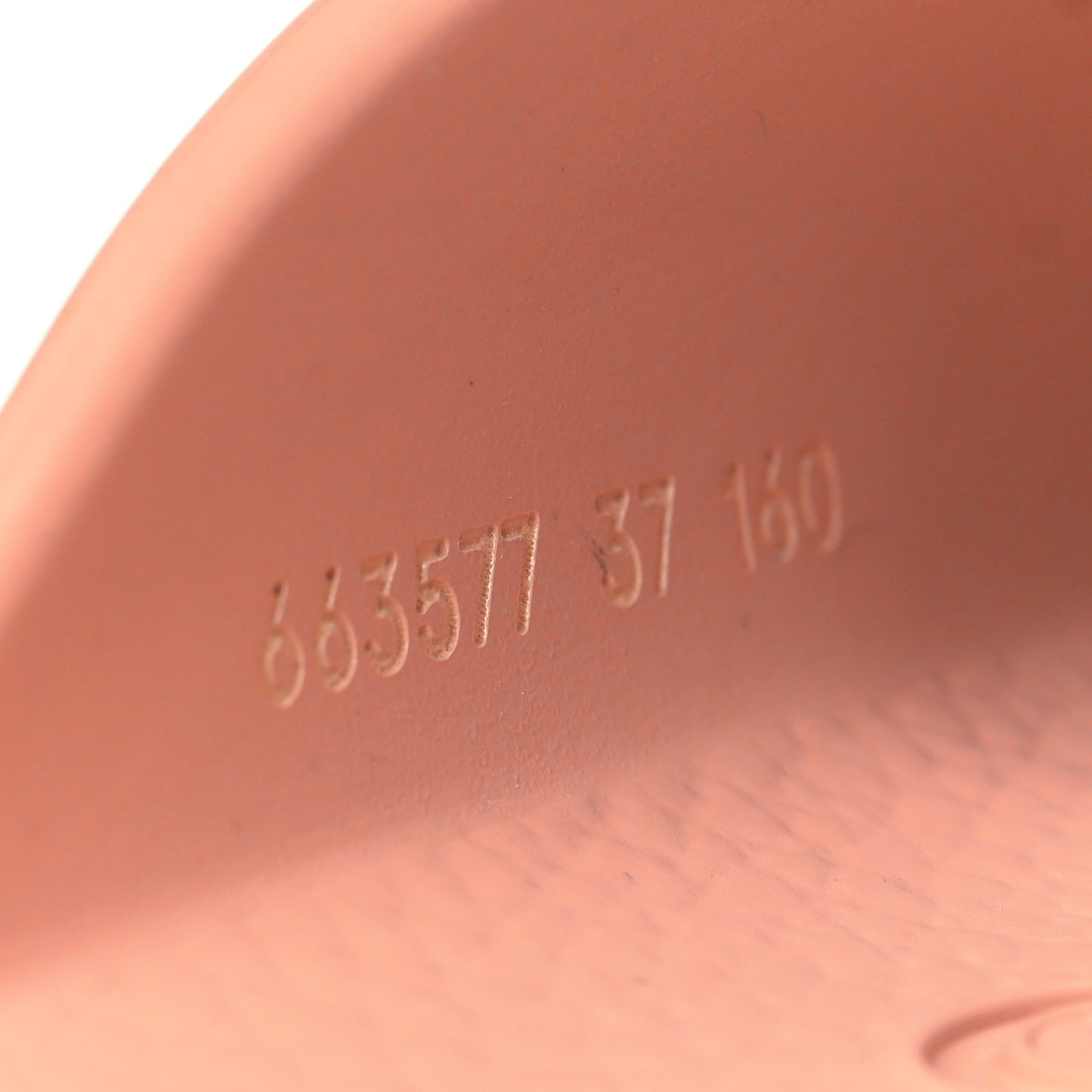 Rubber GG Monogram Perforated Elea Platform 55mm Lug Sole Sandals 37 Peachy Chic