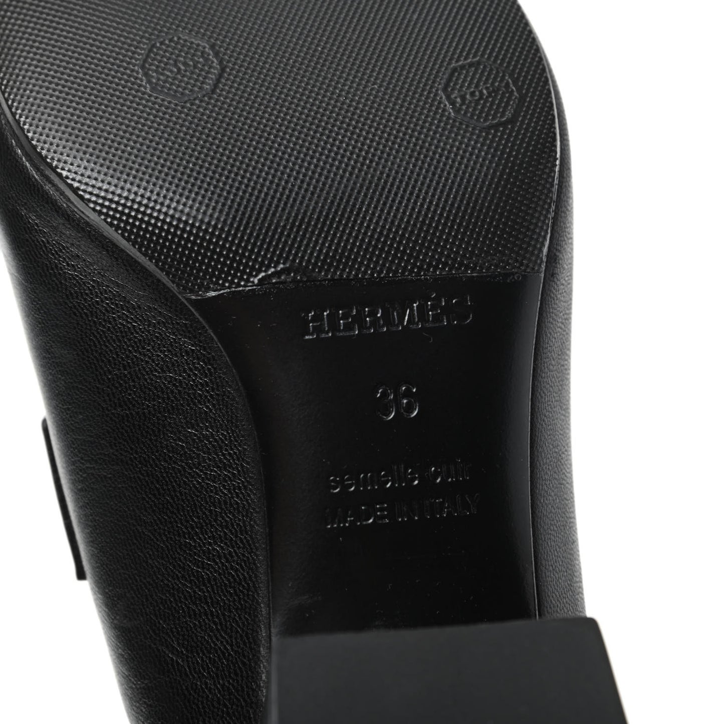 Goatskin Tuileries Mules 36 Black