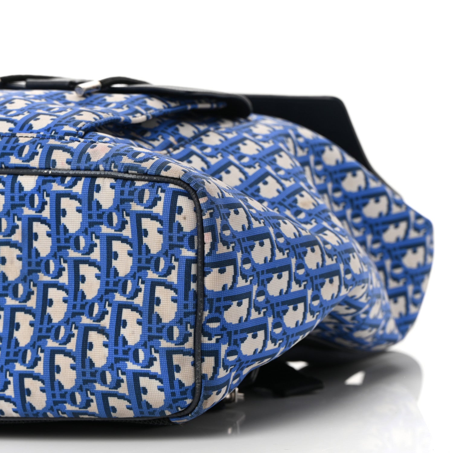 Christian Dior Technical Fabric Oblique Motion Backpack Light Blue 10 of 12