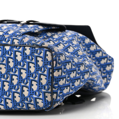 Christian Dior Technical Fabric Oblique Motion Backpack Light Blue 10 of 12