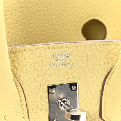 Hermes Togo Birkin 25 Jaune Poussin 6 of 11