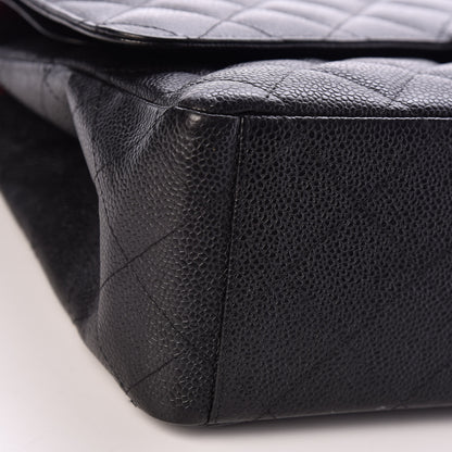 Chanel Caviar Quilted Maxi Double Flap Black 6 of 13