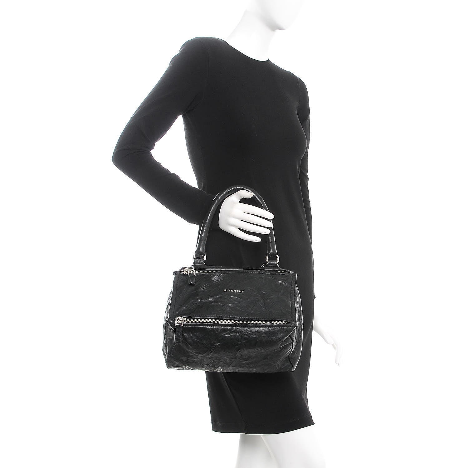 Givenchy Tumbled Sheepskin Small Pandora Black 3 of 8