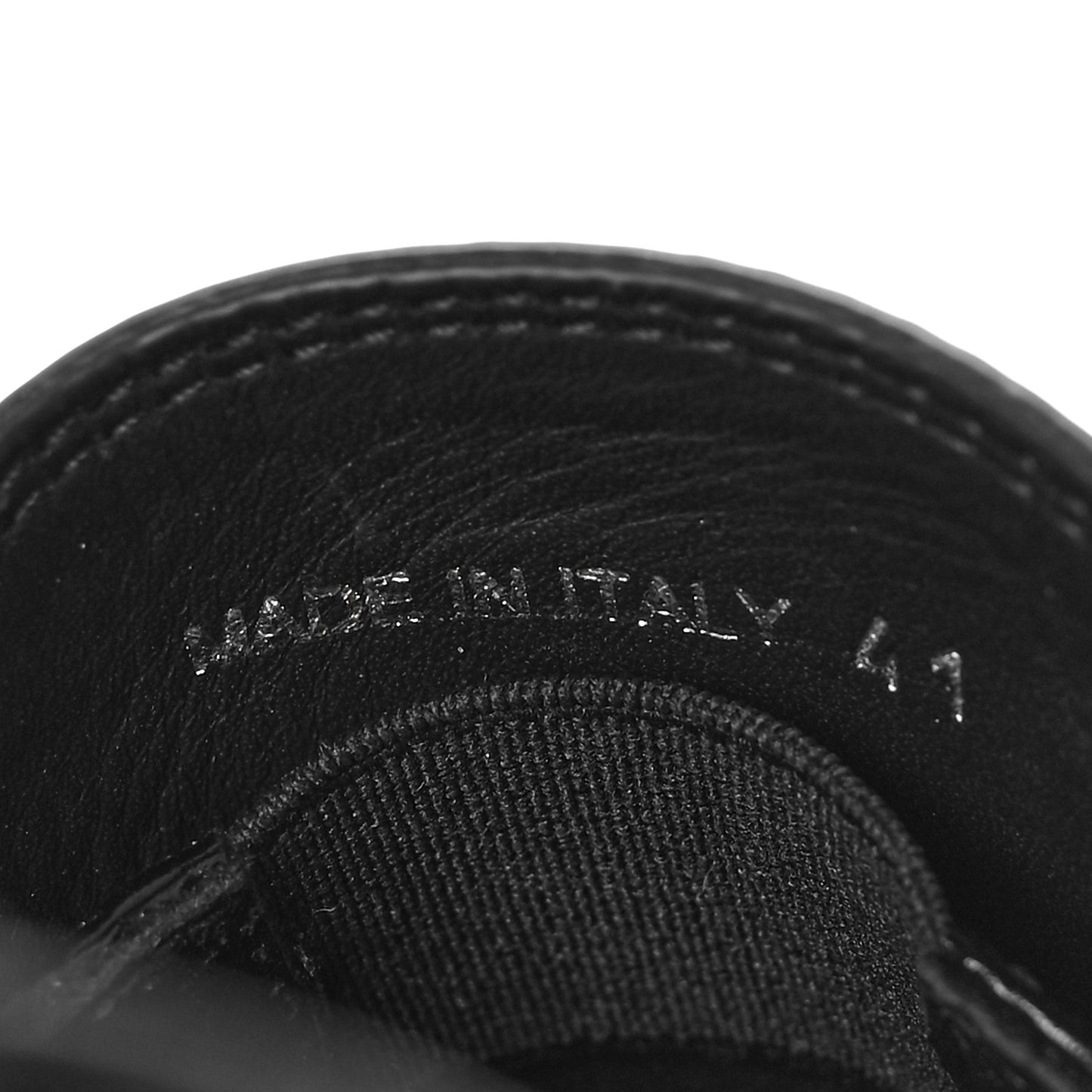 Spazzolato Metal Triangle Logo 50mm Loafers 41 Black