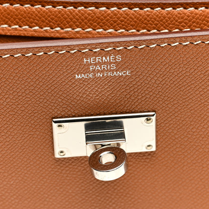 Hermes Madame Calfskin Kelly Pocket Long Wallet Gold 6 of 8