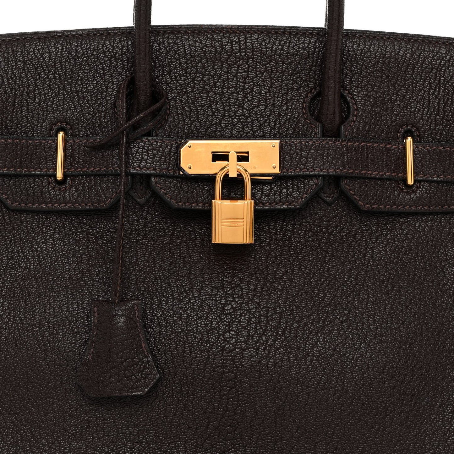 Chevre De Coromandel HAC Birkin 28 Chocolate
