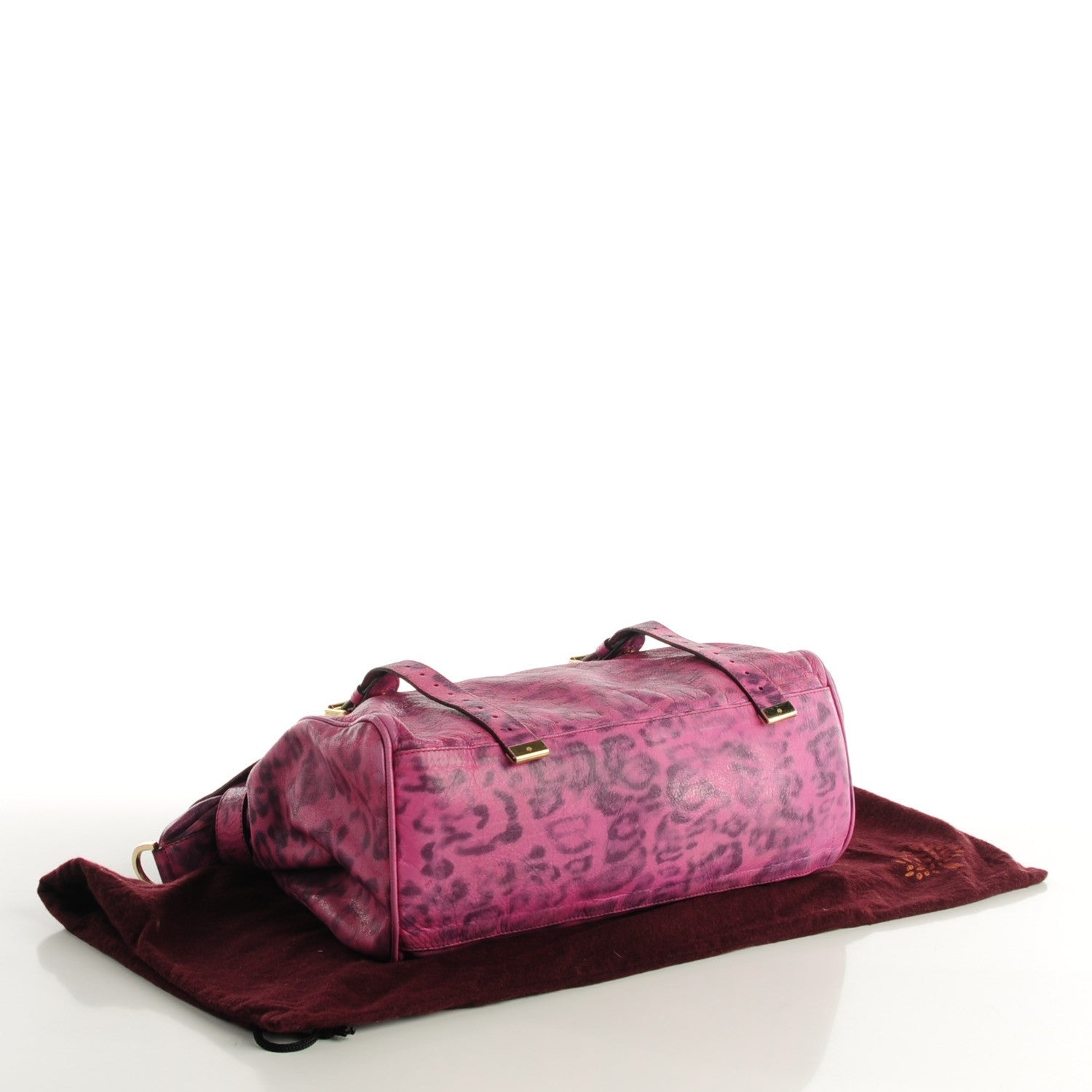 Mulberry Shiny Leopard Oversized Alexa Peony Pink 4 of 9