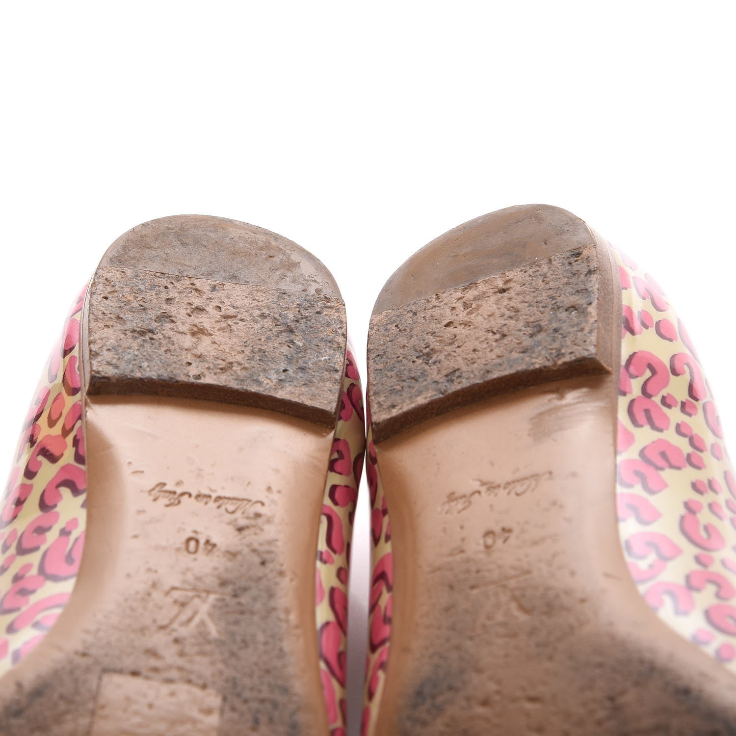 Louis Vuitton Patent Leopard Ballet Flats 40 Blanc Corail 12 of 15