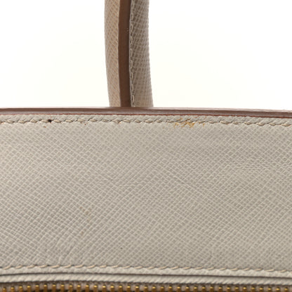 Prada Saffiano Lux Bi-Color Tote Talco Visone 15 of 15