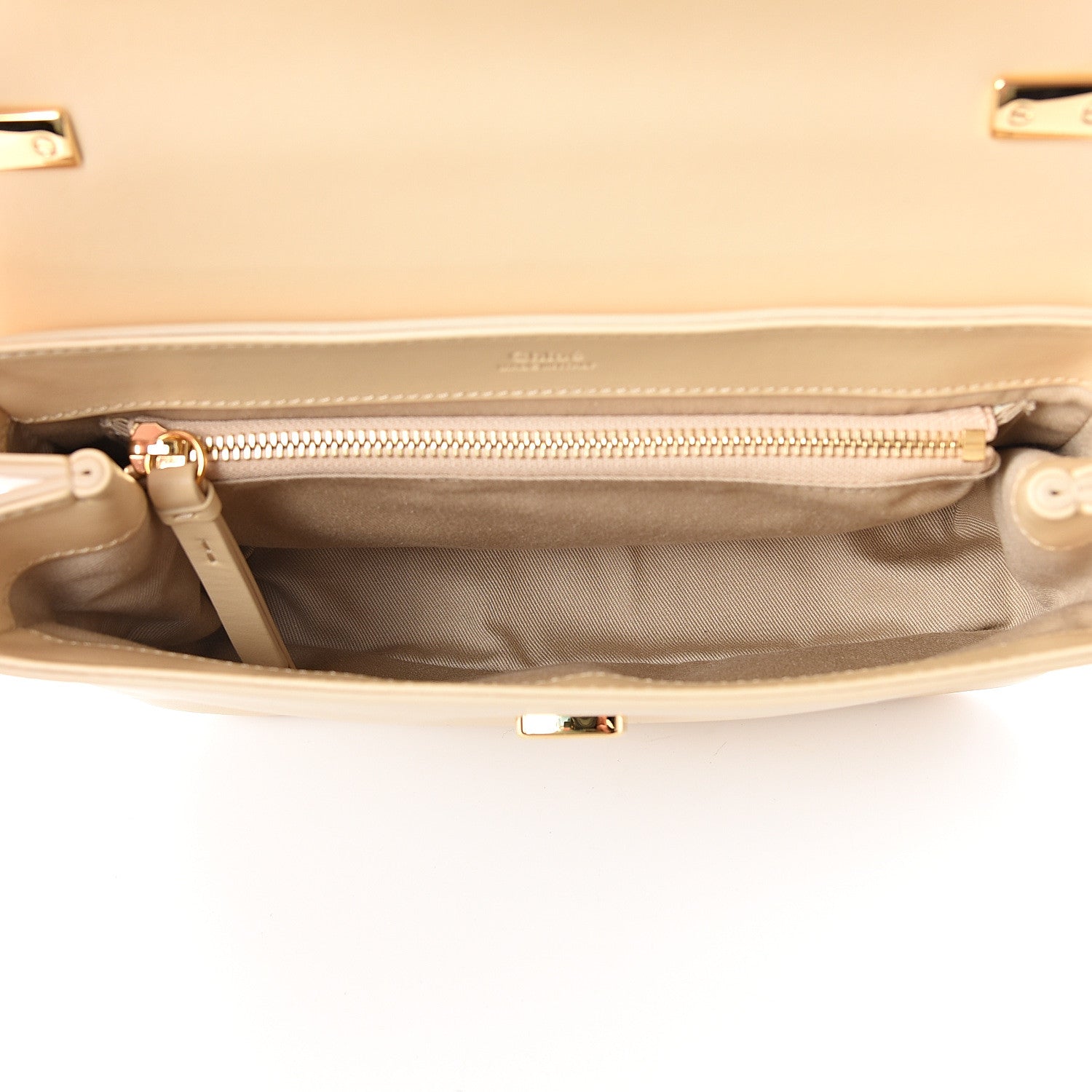 Chloe Calfskin Small C Double Carry Blondie Beige 4 of 8