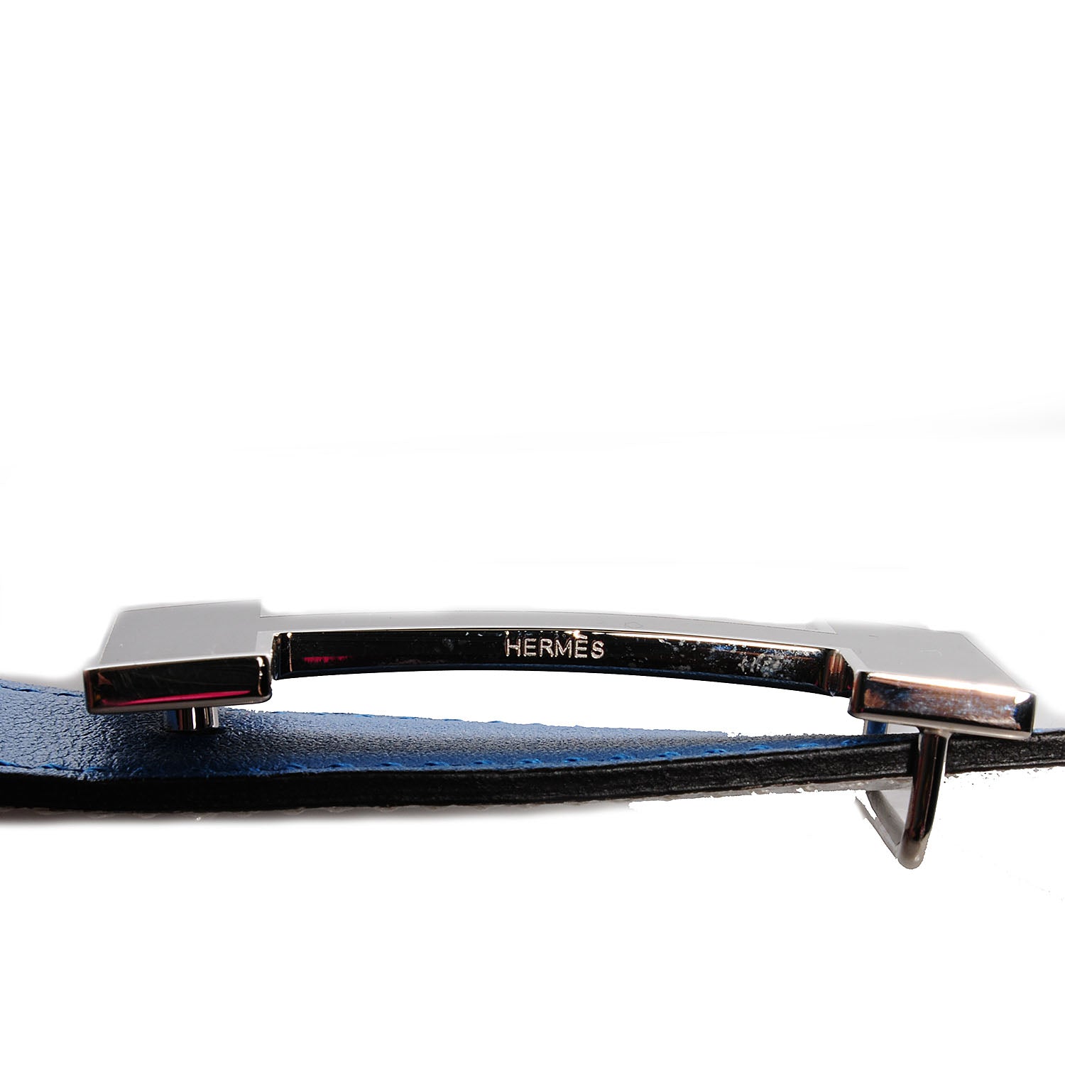 Hermes Swift Epsom Reversible 32mm Quizz H Belt Bleu Hydra and White 100 5 of 6
