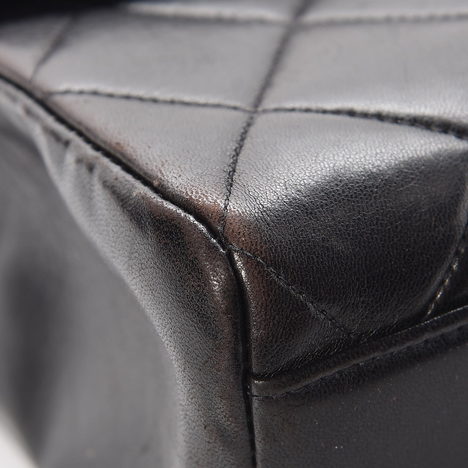 Chanel Lambskin Quilted Shoulder Bag Black 10 of 15