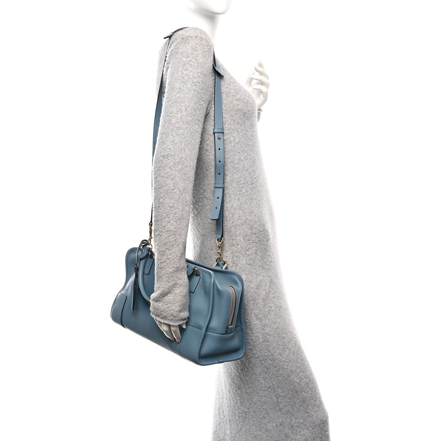 Loewe Calfskin Amazona 36 Blue 2 of 9
