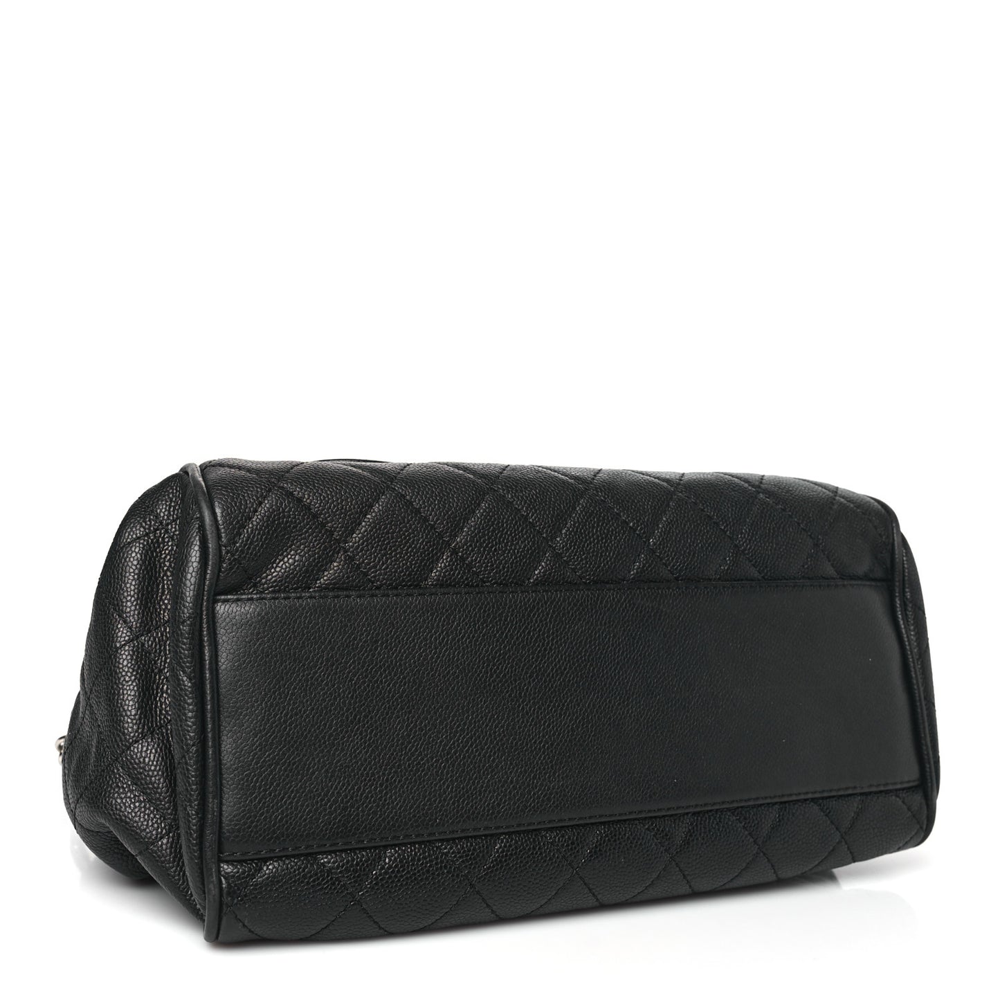 Caviar Quilted Timeless Accordion Flap Black